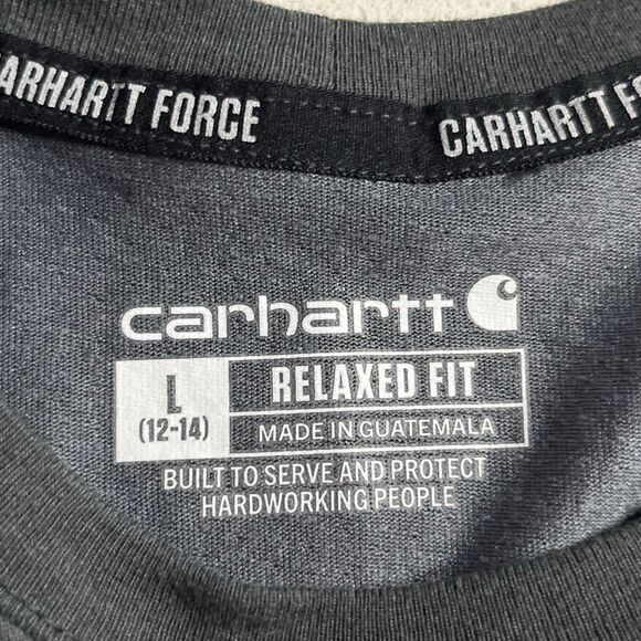 Carhartt Force Relaxed Fit Pocket T-Shirt Youth L (12-14) Men M - Picture 2 of 10